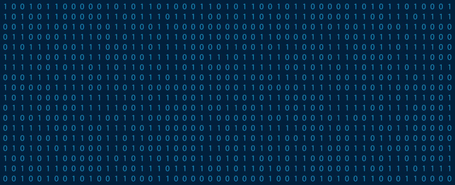 Digital data is represented using 1s and 0s