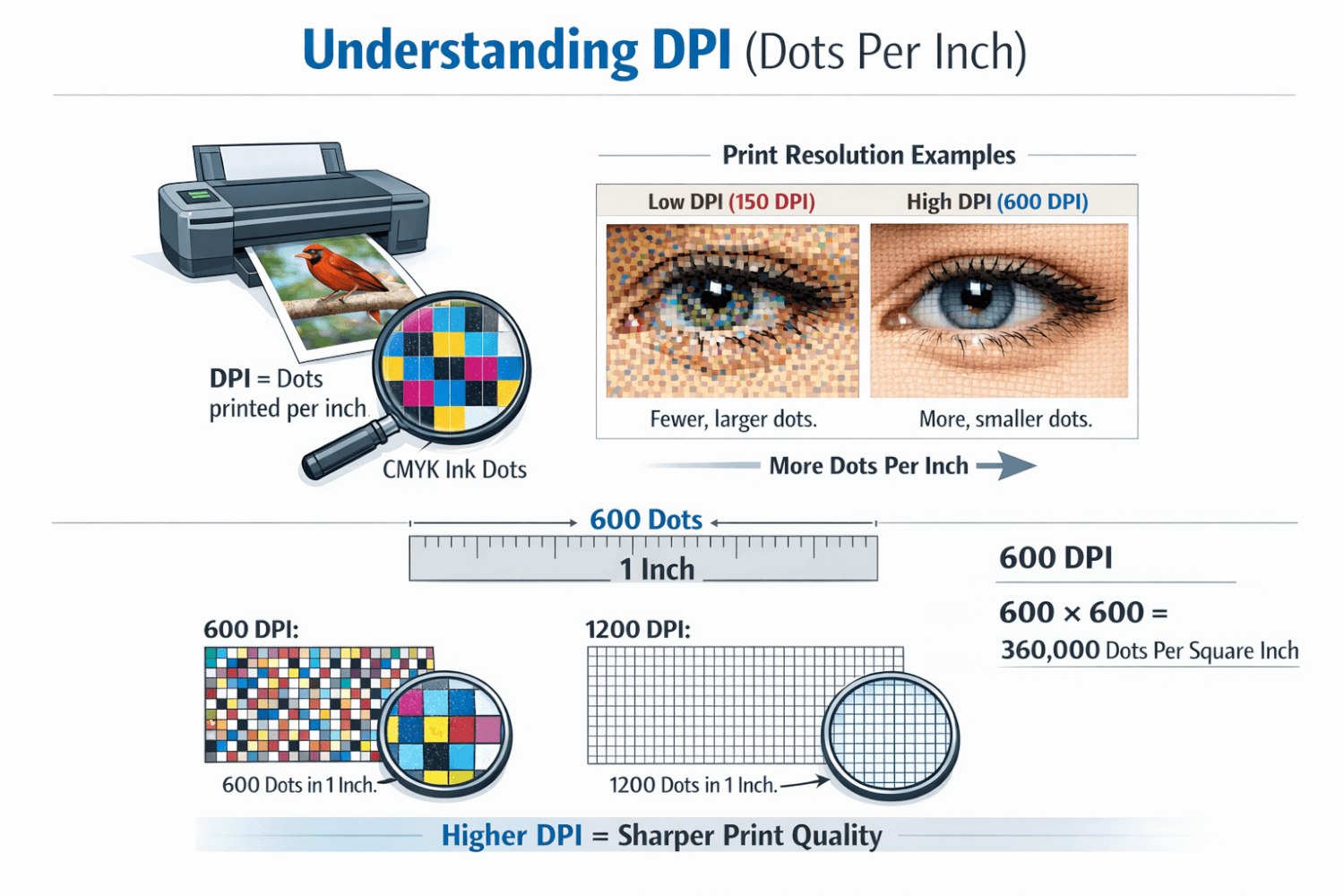 600 DPI Printer Example