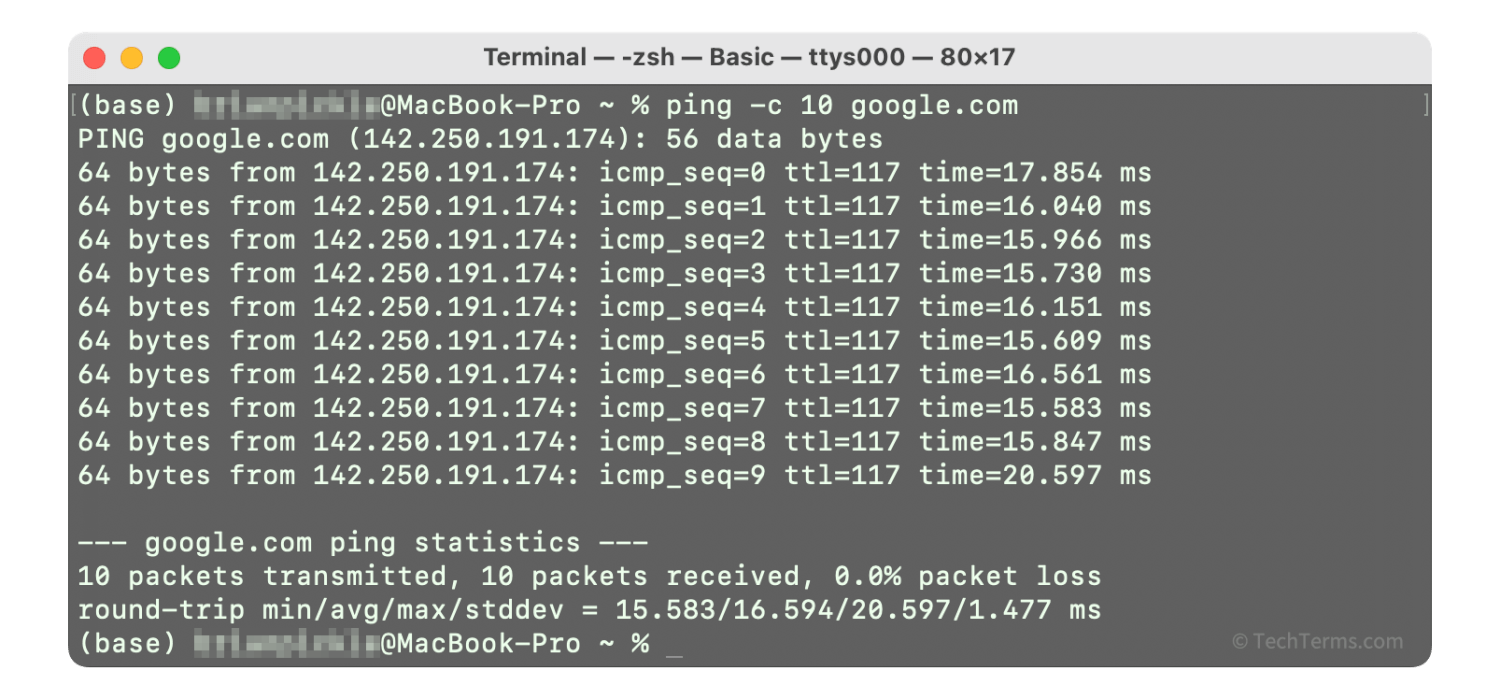 The Ping utility uses ICMP messages to check whether a remote server is reachable and how long a round trip takes