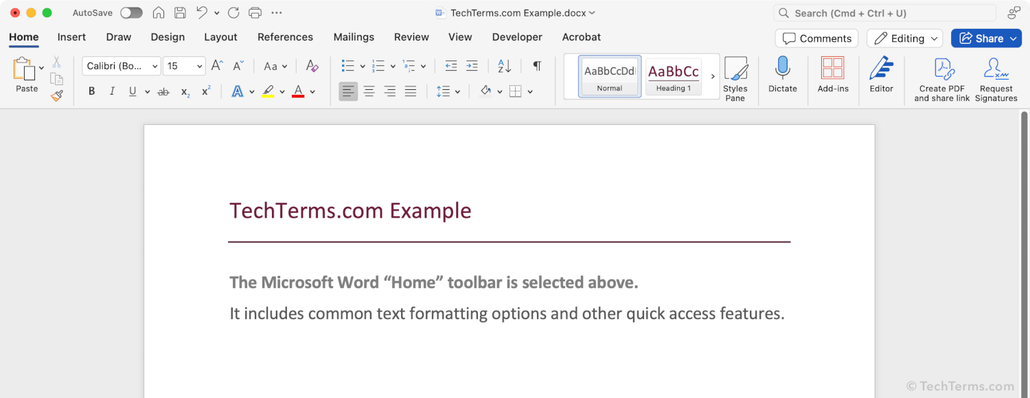 Microsoft Word's 
