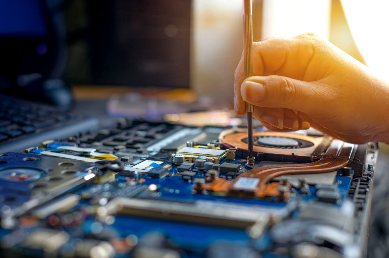 Tweaking hardware components on a motherboard