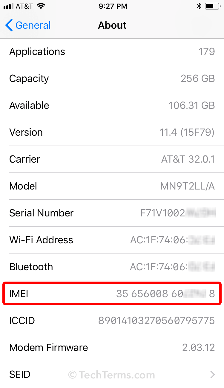 IMEI International Mobile Equipment Identity Definition