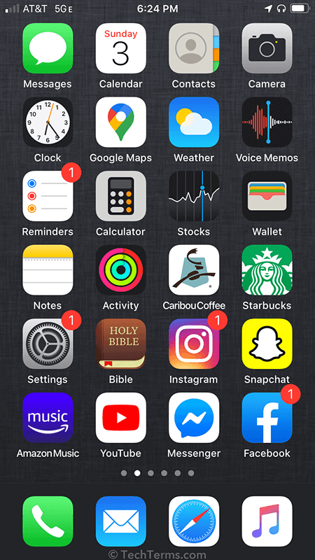 AT&T's 5GE icon indicates "5G Evolution" which is not actual 5G