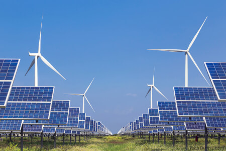 Wind and solar renewable energy sources