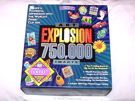 Clip art collection from 2003 on 48 CDs