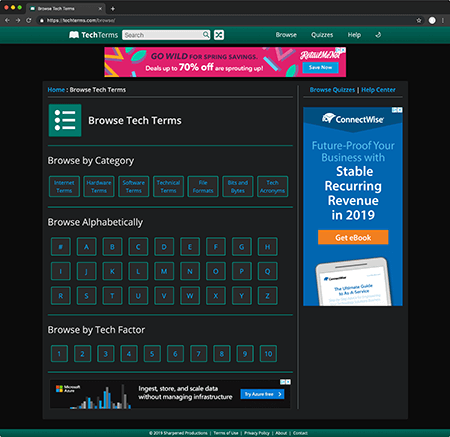 TechTerms.com dark mode