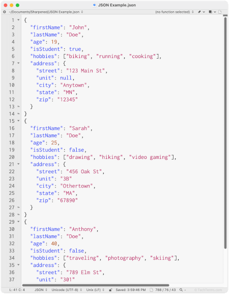 JSON JavaScript Object Notation Definition