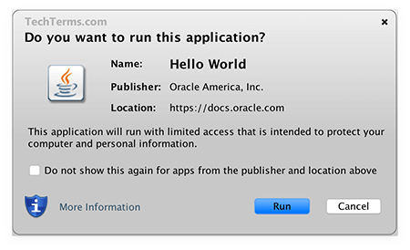 Java Applet Requesting to Run in OS X