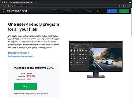 File Viewer Plus landing page