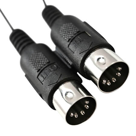 Traditional MIDI cables