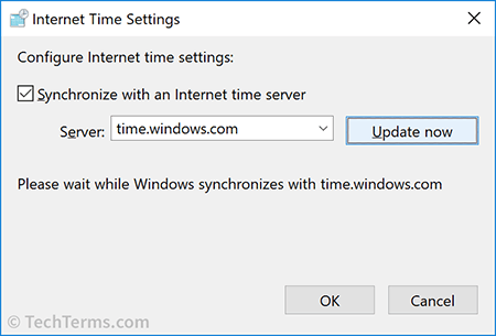 Windows time synchronization via SNTP