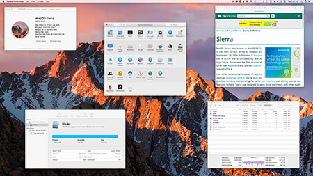 macOS Sierra running on an iMac