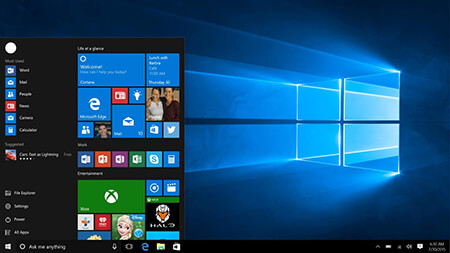 Windows 8 Desktop and Start Menu