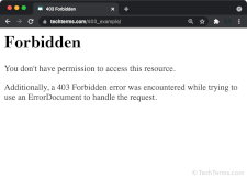 403 Forbidden error in Google Chrome
