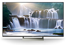 Sony 4K flatscreen TV with 16:9 aspect ratio