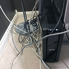 Lack of cable management