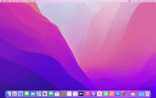 The macOS desktop