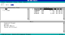 The DOS Shell file manager