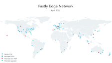 Fastly's global edge server locations