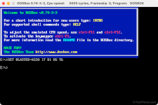 DOSBox is an emulator for running DOS programs