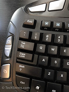 Escape key on a Logitech Wave keyboard