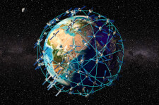 A network of satellites orbiting the Earth provide GPS service