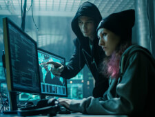 Hackers gaining access to a system