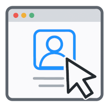 Hovering the cursor over an icon