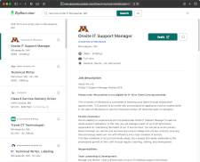 ZipRecruiter searches job listings across mulitple sites
