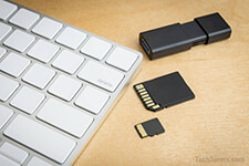 USB thumb drive and SD cards