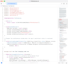 The TextEdit app source code in Objective-C