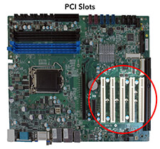 Motherboard with five PCI slots