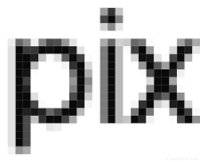 Pixels in a bitmap image