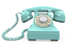 Rotary dial analog telephone