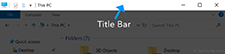 Windows title bar