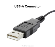 USB 1.1 cable with a USB-A plug