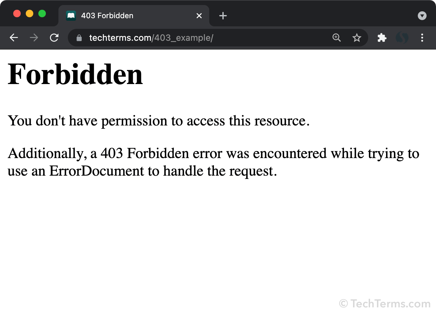 What Is The Meaning Of 403 Forbidden Error