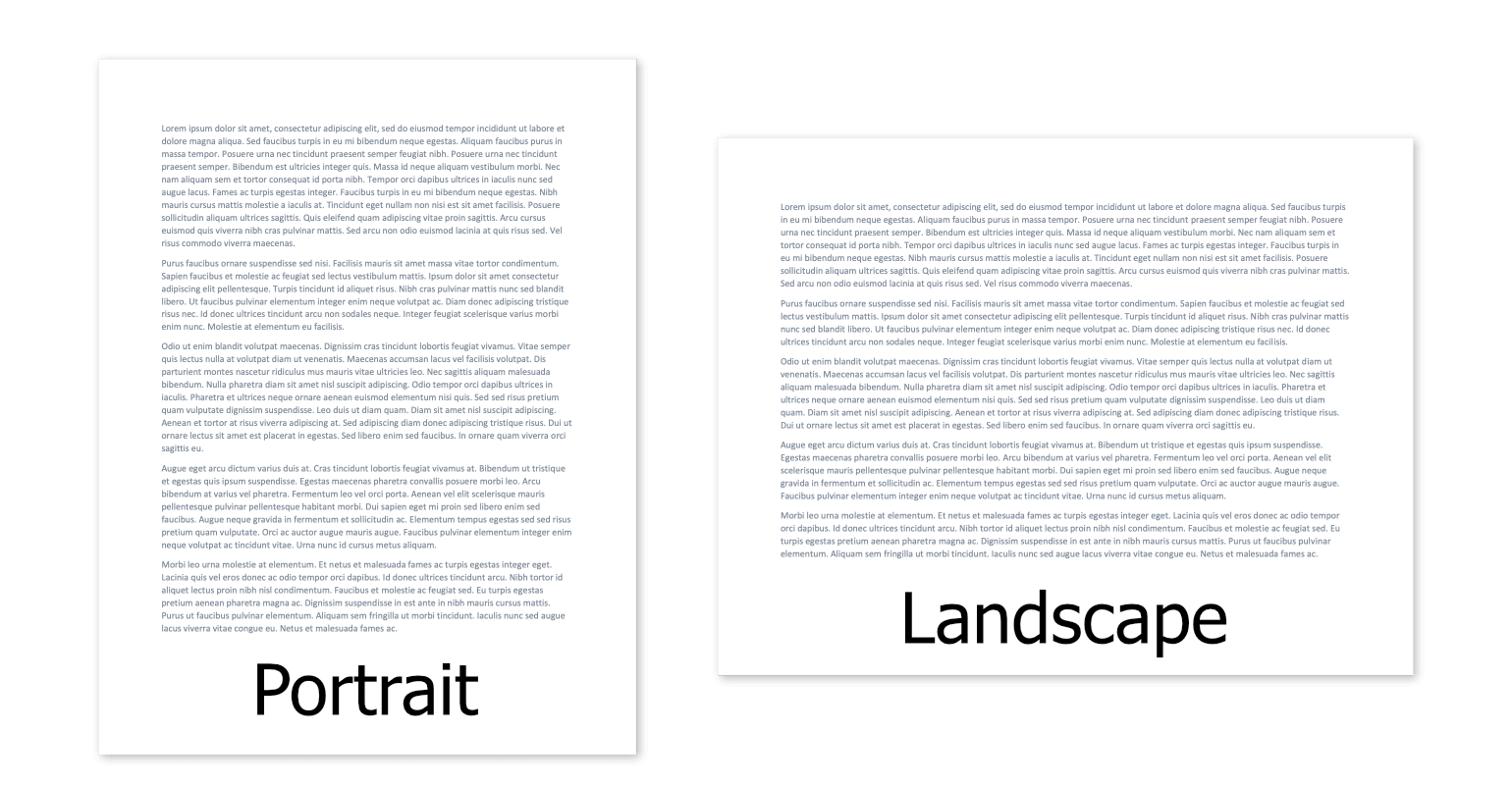 Page Orientation Definition What Is Page Orientation 