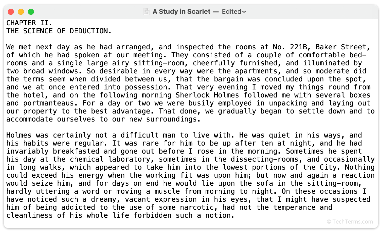 which description of the plain text file format is most accurate