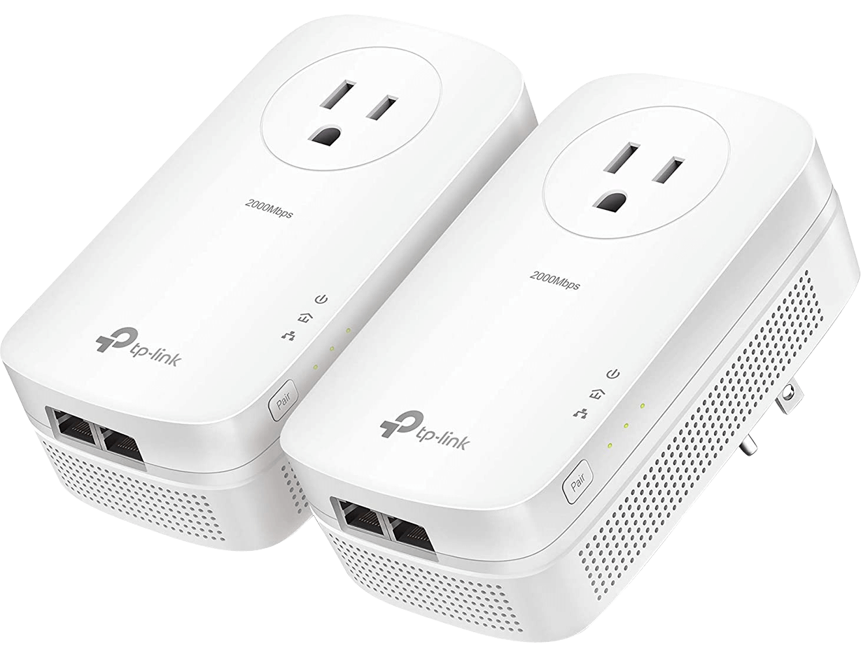 A pair of TP-Link powerline network adapters