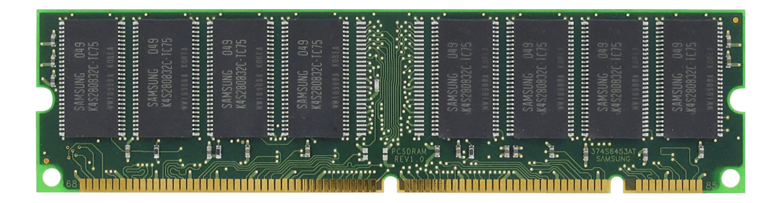 A Samsung SDR SDRAM module
